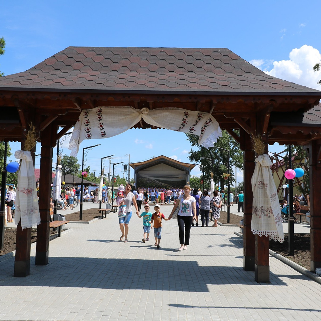 Intrare frumos decorată la evenimente